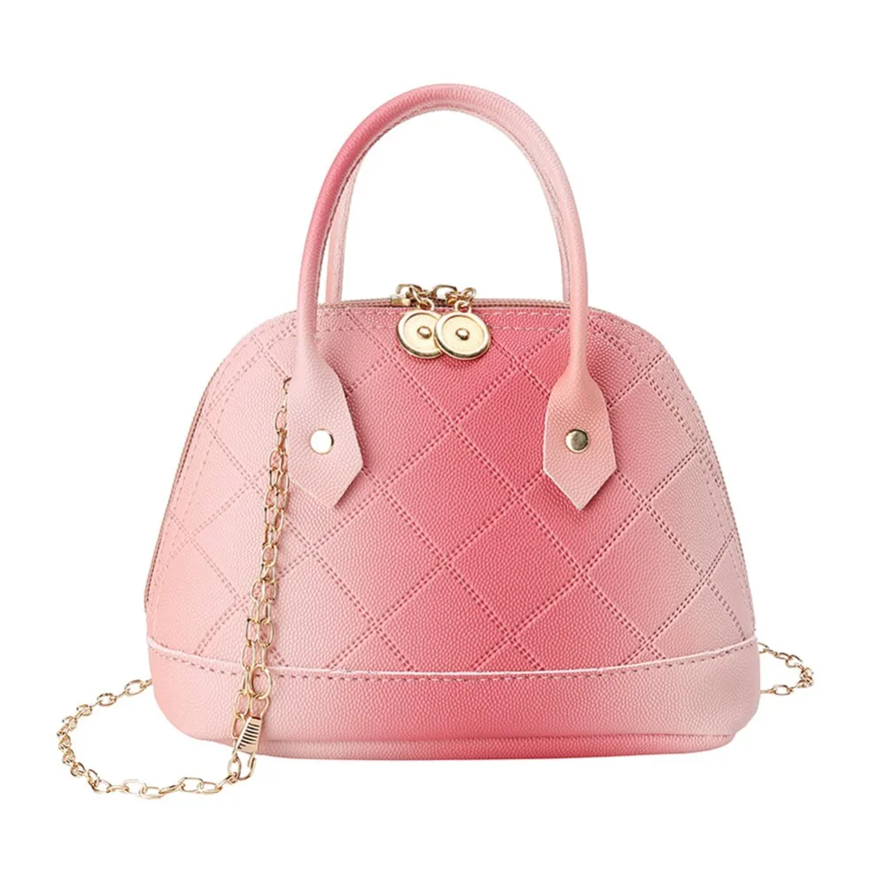 السيدات رسول الأعلى مقبض Crossbody أكياس بو الجلود الماس شعرية شنطة كتف للنساء بلون سلسلة حمل