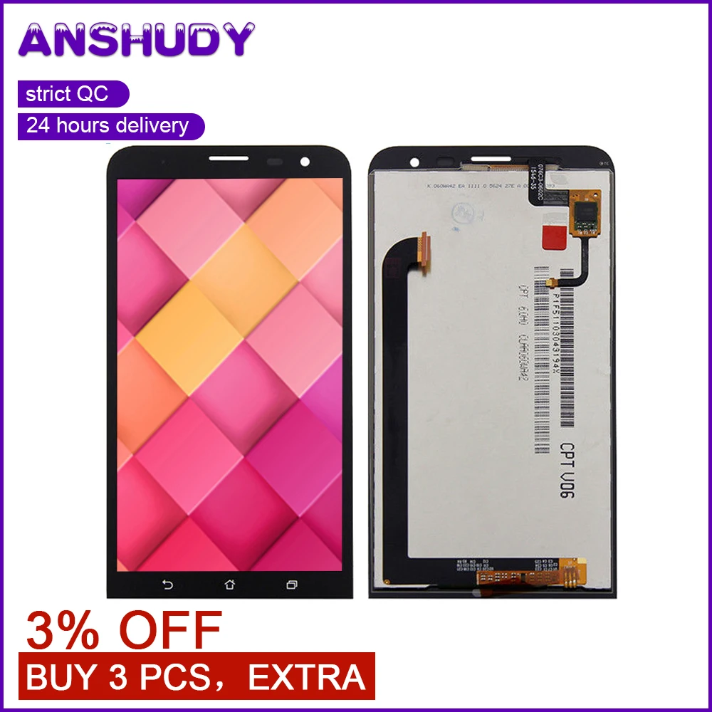 

For Asus ZenFone 2 Laser ZE601KL 601KL Touch Screen Digitizer Sensor Panel Glass + LCD Display Panel Monitor Assembly