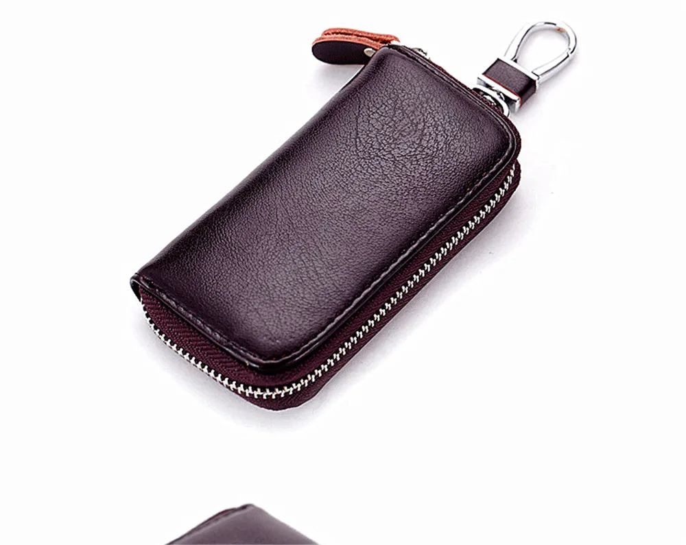 BISI GORO Luxury Key Holder Leather Key Organizer Men&Women Car Key Bag Fashion Housekeeper Key Holder Creative Gifts