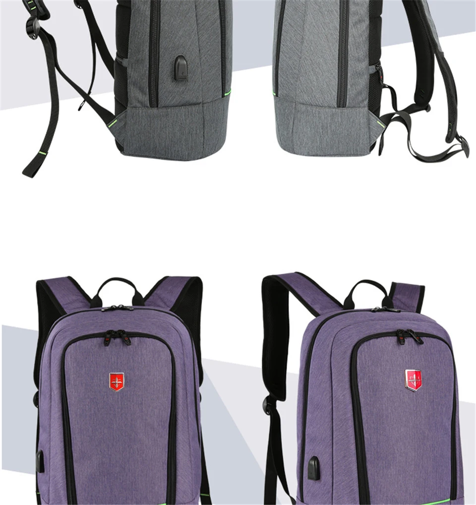 Водонепроницаемый мужской рюкзак Швейцарский USB зарядка ноутбук рюкзак 15 дюймов туристический рюкзак для бизнеса модные школьные сумки mochila