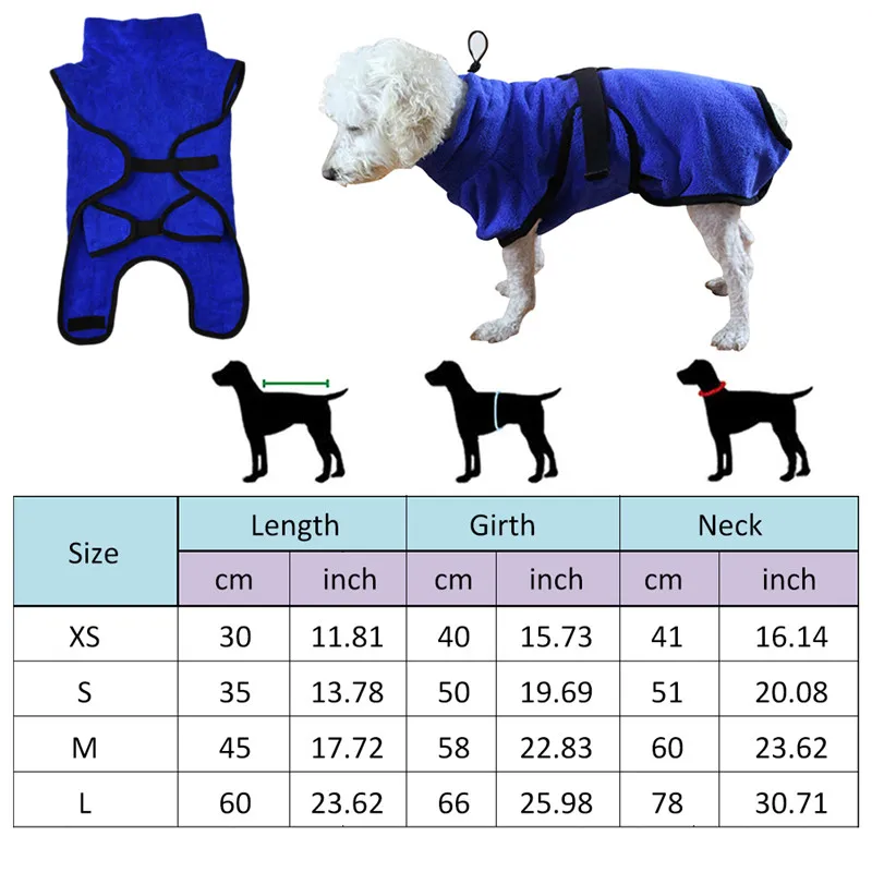Супер Впитывающее Влагу для домашних питомцев банный халат из микрофибры мягкая сушильная башня Домашние животные Собаки банный халат ультра-абсорбирующее банное полотенце Груминг за домашним животным продуктом