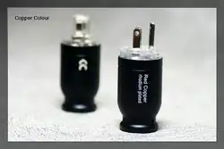 Бесплатная доставка 200 пар сплав серии красный Медь родием США Power Plug + IEC разъемы