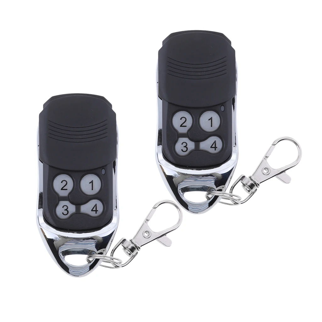 2pcs Premium 433.92 MHz Keyless Garage Door Remote Cloner Transmitters for Nice Flor-S FLO1-RS FLO2-RS