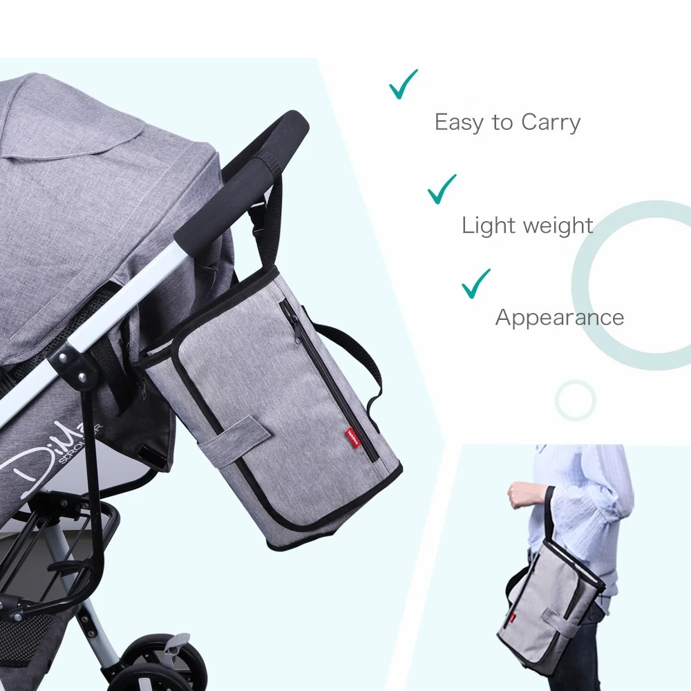 Baby Diaper Bags Zippered Wet/Dry Bag Waterproof Wet Cloth Reusable Cover Multifunctional storage bag foldable portable