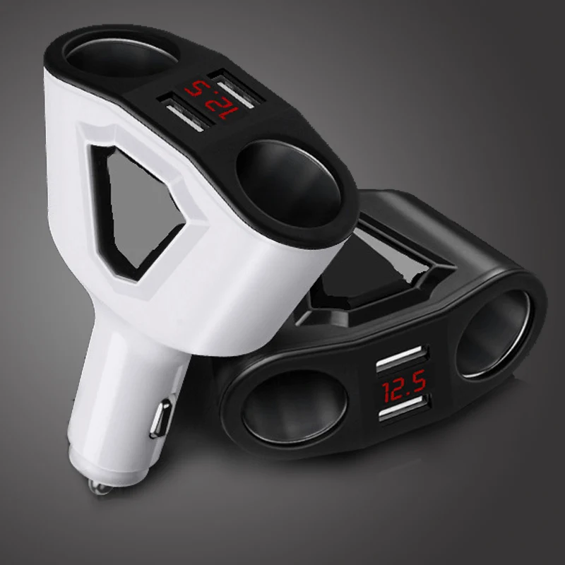 12-24V Car Cigarette Lighter Auto Double USB travel charger 5V 3.1A 120W For Sartphones Bluetooth Speaker Universal