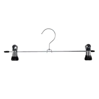 

Metal Clothes Skirt Dress Blouse Hangers Hooks 10PCS Silver Tone