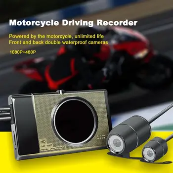 

Motorcycle Recorder Locomotive Recorder With Hidden Front and Back Dual Cameras
