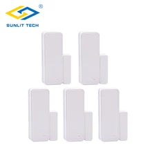 1/2/5 шт. 433 мГц Беспроводной двери, окна сигнализация с магнитом движения Сенсор для дома охранная безопасности Wi-Fi двери открытой вступления переключатель детектора