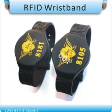 100 шт. 125 кГц RFID водонепроницаемый силиконовый браслет с TK4100(совместим EM4100), RFID Брелоки для ключей
