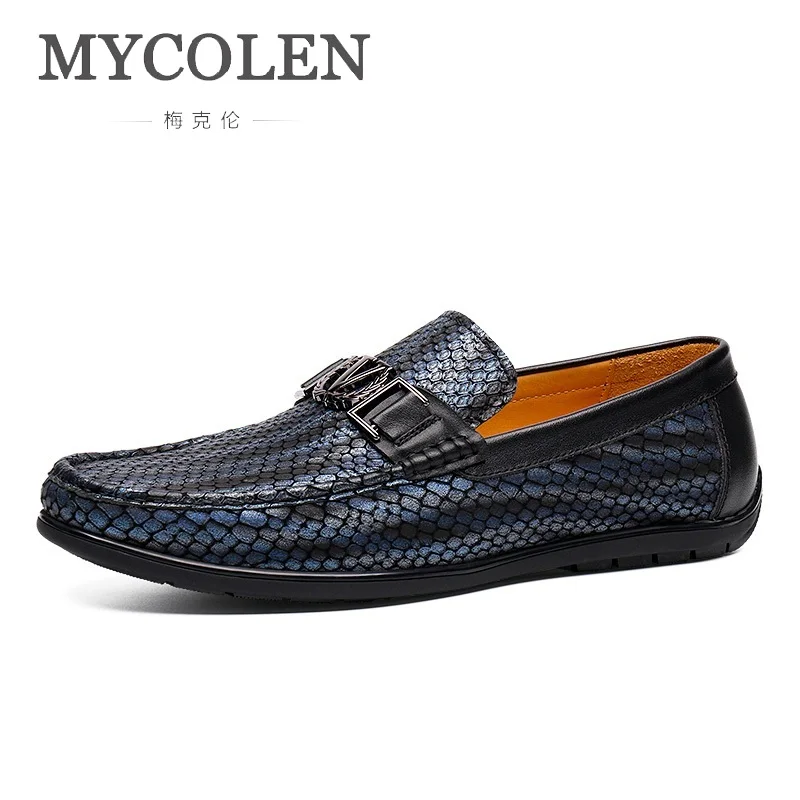 

MYCOLEN The New Listing Autumn Leather Shoes Men British Casual Boots Men Luxury Product Leather Shoes Sapatos Masculino Social
