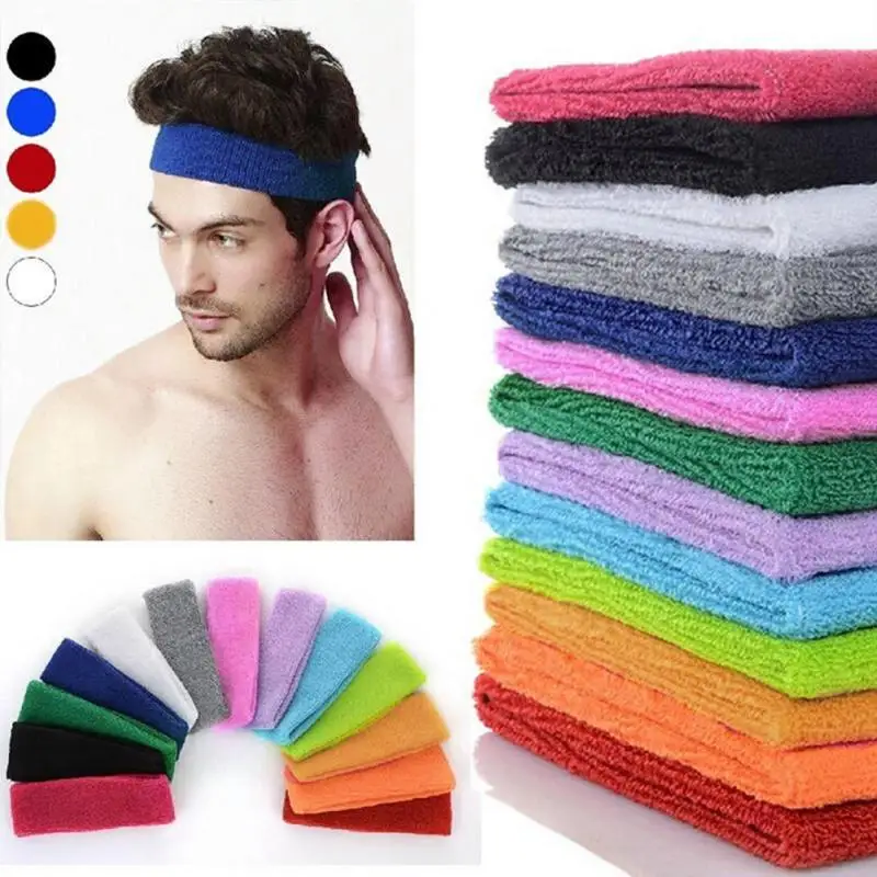 

Elegant Yoga Headband Women Men Sport Gym Stretch Head Hair Band Sweat Sweatband