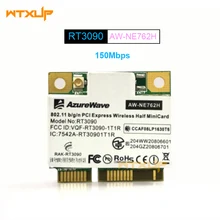 RT3090 AzureWave AW-NE762H 802.11bgn Wireless PCI Express Metade Mini Card 150 Mbps placa de Rede Wi-fi