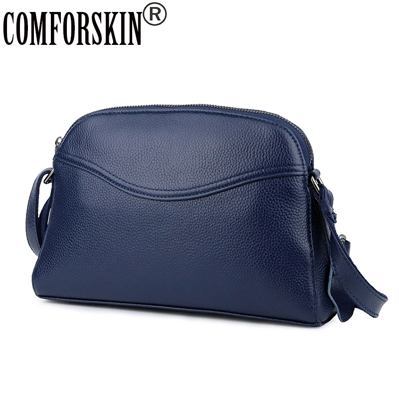 

COMFORSKIN New Arrivals Luxurious Women's Leather Cross-body Bag 2019 High Quality Cowhide Leather Ladies Messenger Bags Sales