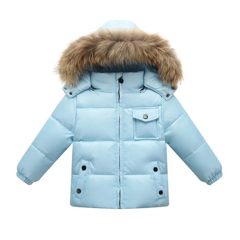 new Orangemom official store kids winter clothes duck down boys girls jackets infant boy coats children's jackets clothing - Цвет: blue