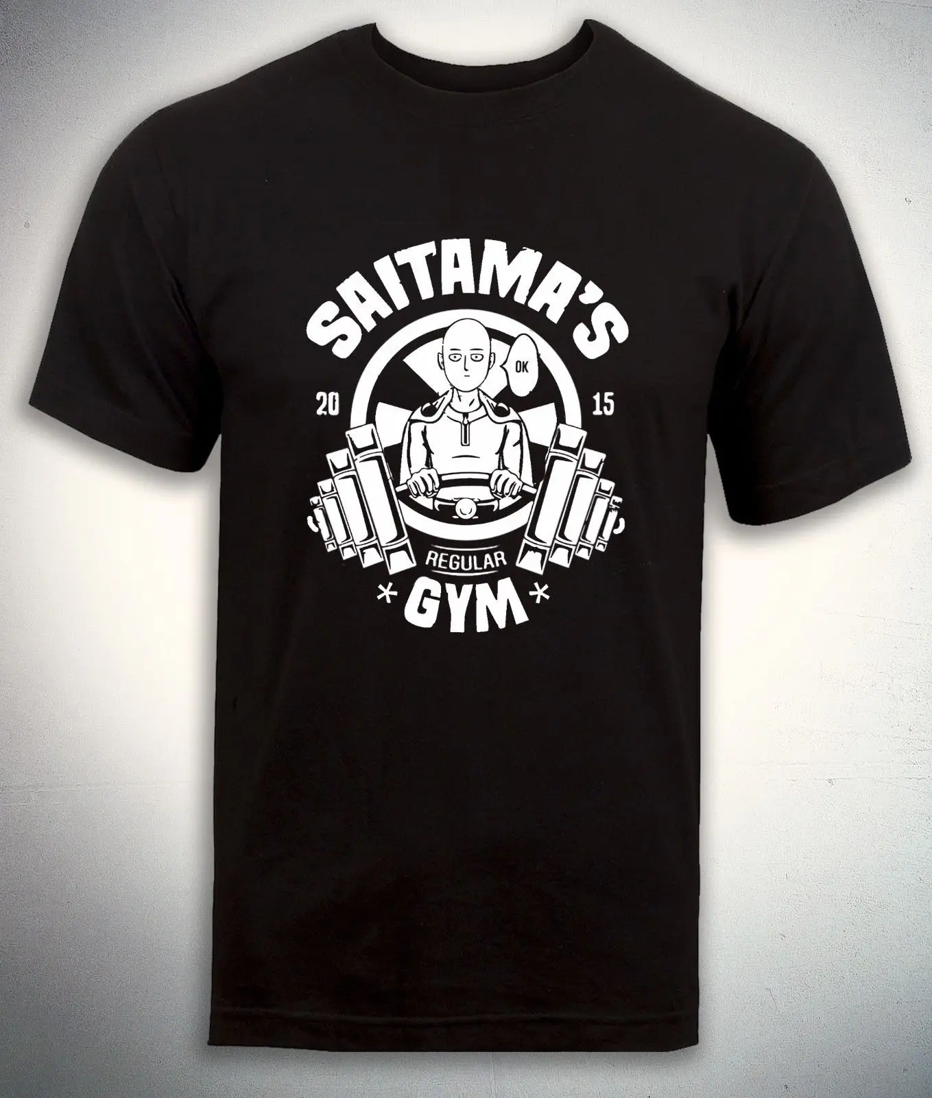 Сайтама's Gymer футболка, человек один удар, простота плотная аниме футболка Летняя хлопковая Футболка Модные топы, футболки