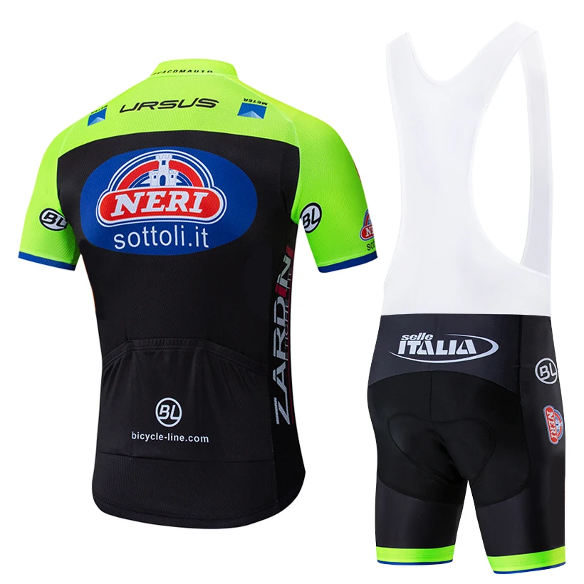 2019 نيري ايطاليا برو الدراجات الملابس دراجة جيرسي جاف سريعة دراجة الملابس رجل الصيف فريق الدراجات الفانيلة 20D سراويل البيك القصيرة مجموعة