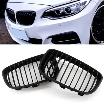 

For BMW 2011-2014 F20 F21 1 Series Black Front Bumper Kidney Sport Grill Grille