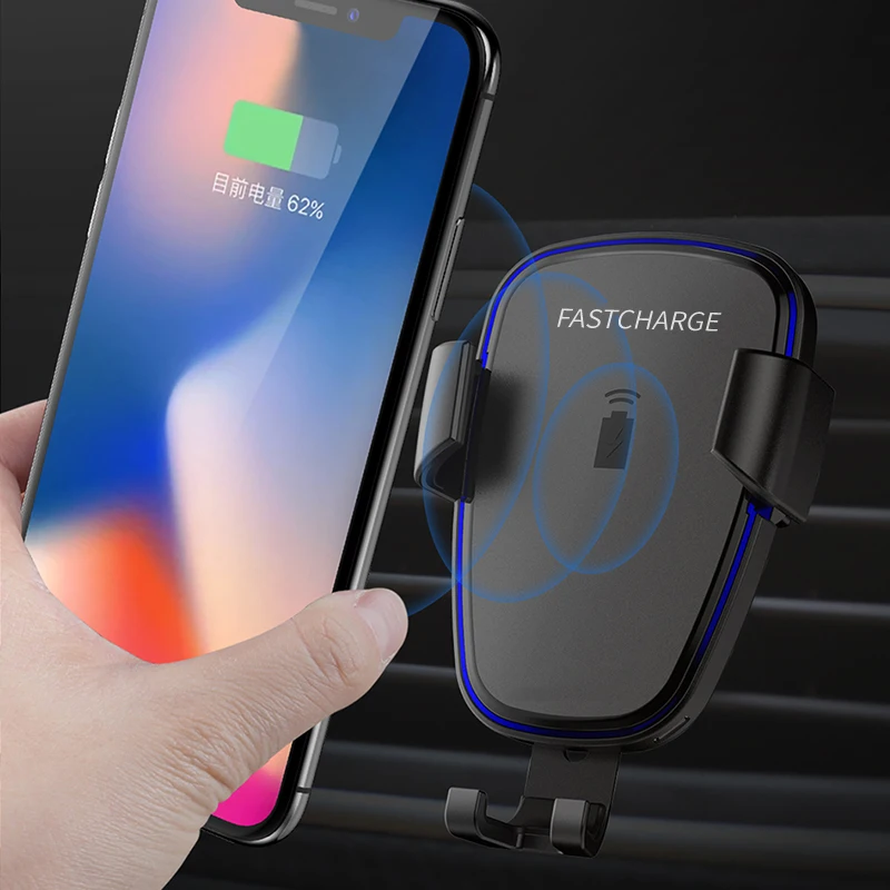 Car Mount Phone Holder Qi Wireless Fast Charger For Xiaomi Redmi Note 6 Pro 6A 5A 5 Plus Case Charging Chargeur Pad |