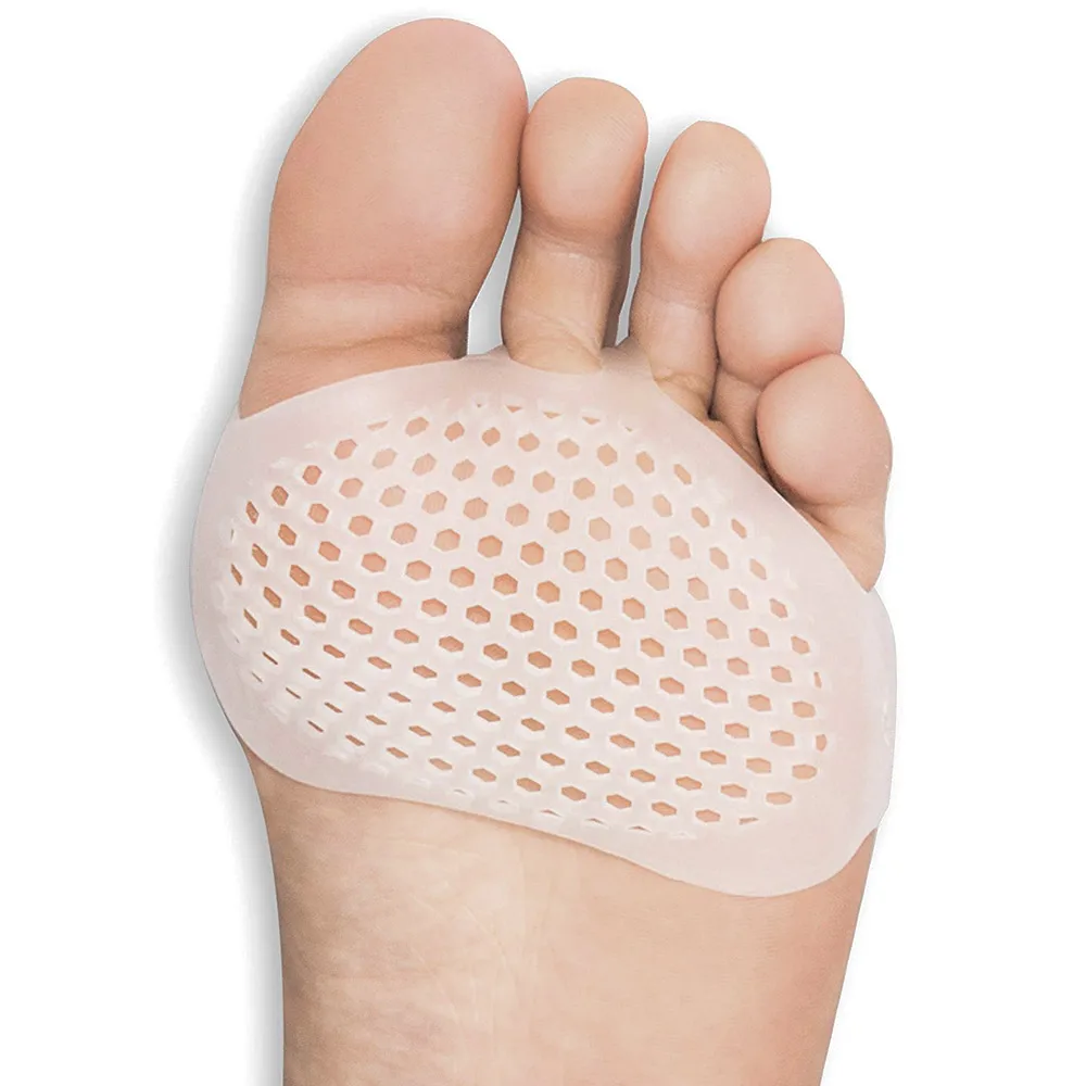 1 Pair Silicone Gel Forefoot Metatarsal Pads Shock Absorption Half Yard