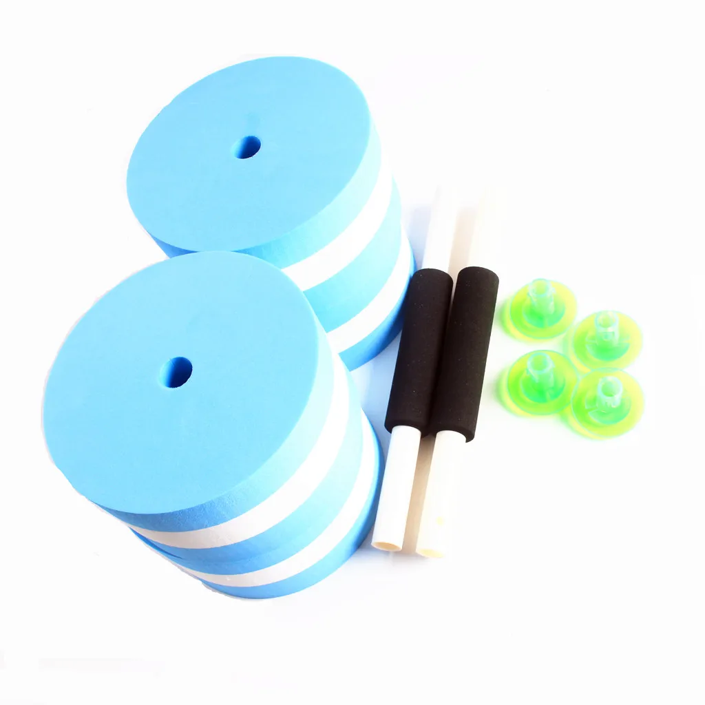 2Pcs EVA Aquatic Exercise Dumbbells Set Weights for Water Aerobics Fitness Pool Body Buliding Exercise - Water Dumbbell
