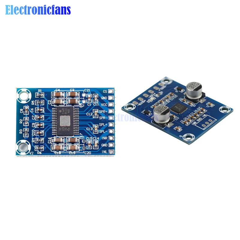 Двухканальный цифровой мини усилитель TPA3116D2 XH M562 DC 12V 24V 2x50W 2X20W блок питания класса