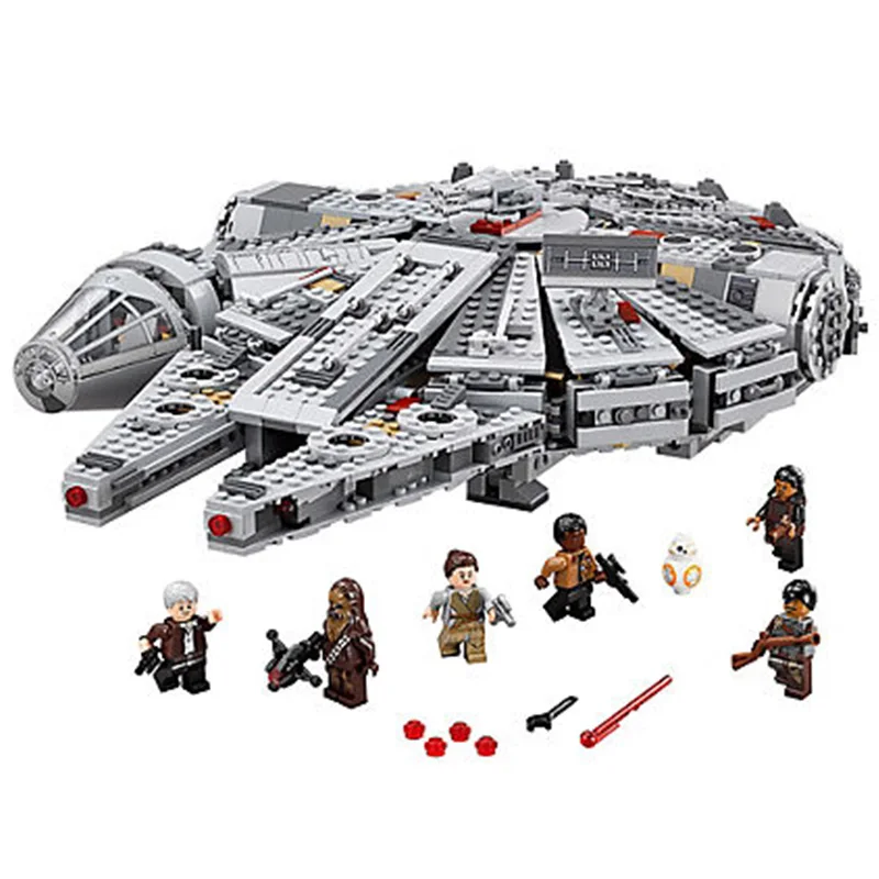 

Star Wars Force Awakens Millennium Falcon solo minifigure Compatible LEGOs 75105 StarWars Model Building Blocks bricks Toys