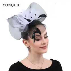 Для женщин элегантные дамы день fascinators для свадеб Дерби головные уборы Бирдаля сетка заколки для волос аксессуары женские вечерние шляпка