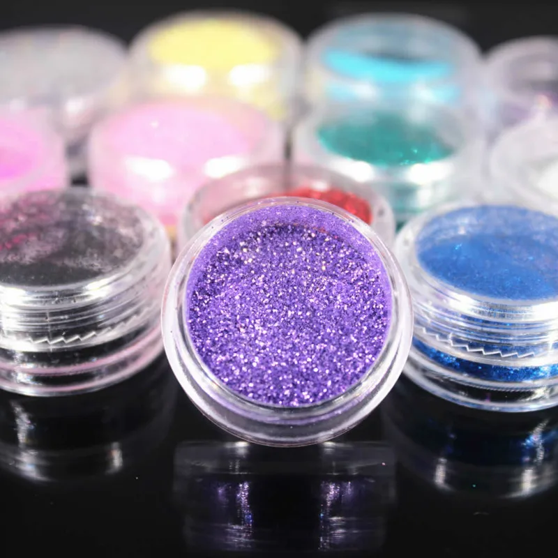 

2018 NEW 12 Colors Glitter Nail Art Dust Tool Kit Acrylic Gem Polish Nail Tools 3D Nail Art Decorations Nail Glitter Powder