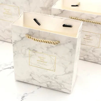 Small Box Marble Color Vintage Wedding Candy Box Gift Bag Kraft Paper Gift Box Chocolate Boxes