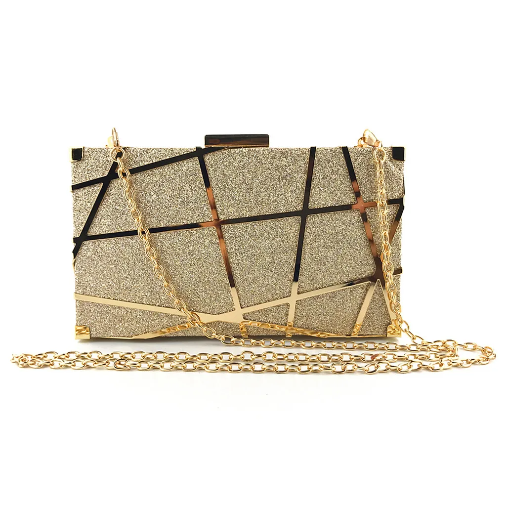

Crossbody Bag Fashion Transparent Shoulder Crossbody Bags Women Solid Color Evening Bag Hand Grab Chain Bag Clutch Bags