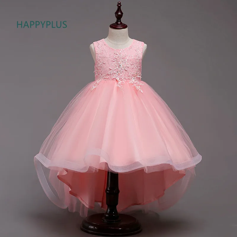 HAPPYPLUS/белое, розовое, красное детское платье для свадьбы с вышивкой; бальное платье для девочек; торжественное платье для девочек-подростков