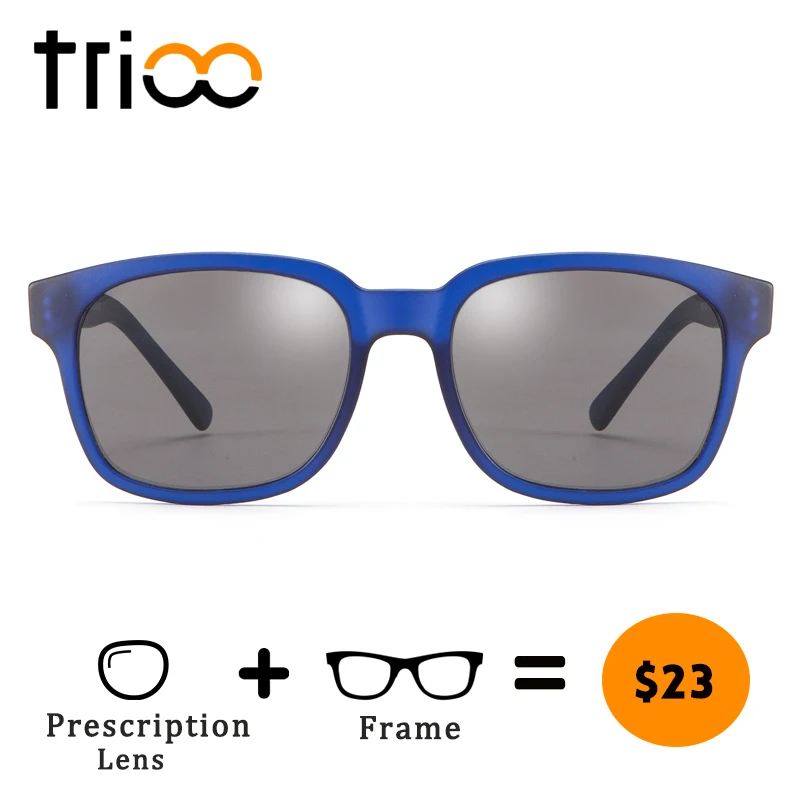 Мужские Специальные синие солнцезащитные очки TRIOO UV400 Летние черные для