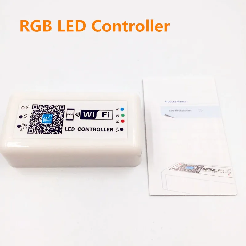 

1PCSMini LED Wifi Controller RGB DC12-24V 12A for RGB LED Strip panel Ceiling Light Music controle Remote Control by smart phone