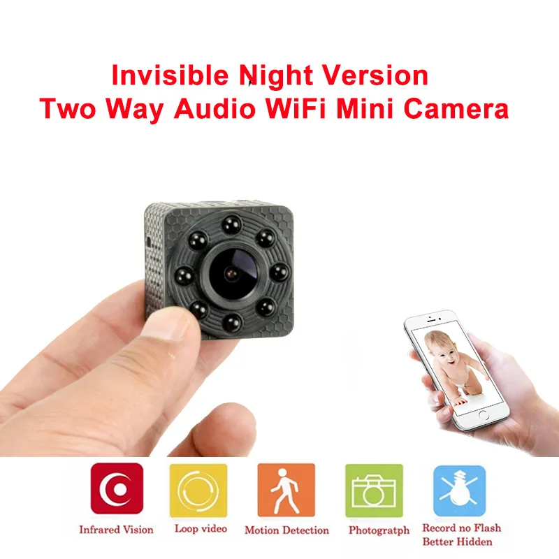 IP Wi Fi мини камера 720P с ночным видением для дома беспроводная видеонаблюдения