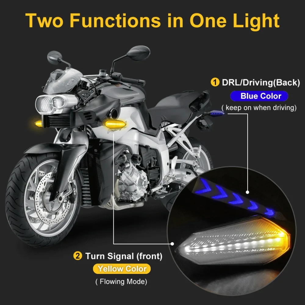 2 шт., универсальный светильник для мотоцикла, поворотники, светодиодные индикаторы, мигалка, мигалка, мигающий стоп-сигнал для мотоцикла, мотоцикла, мотоцикла
