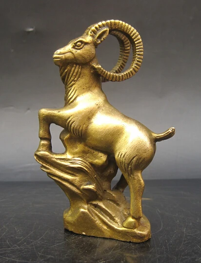 

B0601 510Auspicious feng shui products crafts decoration mascot copper sheep zodiac sheep copper lucky sheep statue