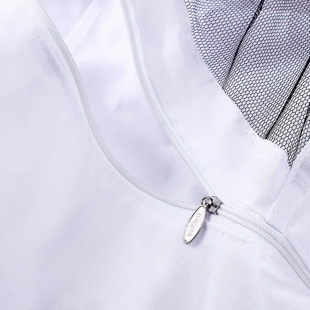 Профессиональный защитный костюм для пчеловодства куртка практичная белая защитная одежда для пчеловодства платье из вуали с шляпой Экипировка Костюм