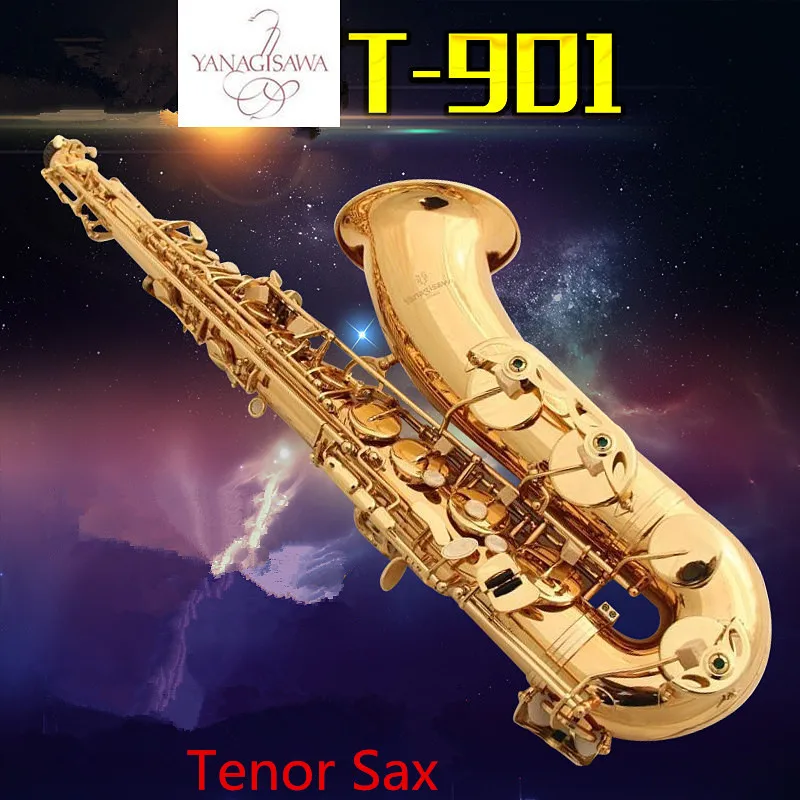 Professional Super Made in Japan Saxophone Tenor YANAGISAWA T-901 WO1 Bb Gold brass Tenor Sax musical instrument with Case falt Professional Super Made in Japan Saxophone Tenor YANAGISAWA T-901 WO1 Bb Gold brass Tenor Sax musical instrument with Case falt