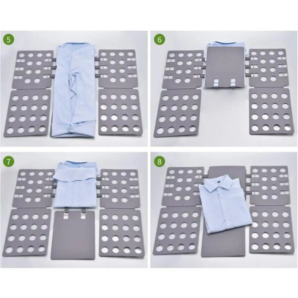 new T-shirt clothes folding version magic folding board flip folding children's laundry storage bag clothes tools
