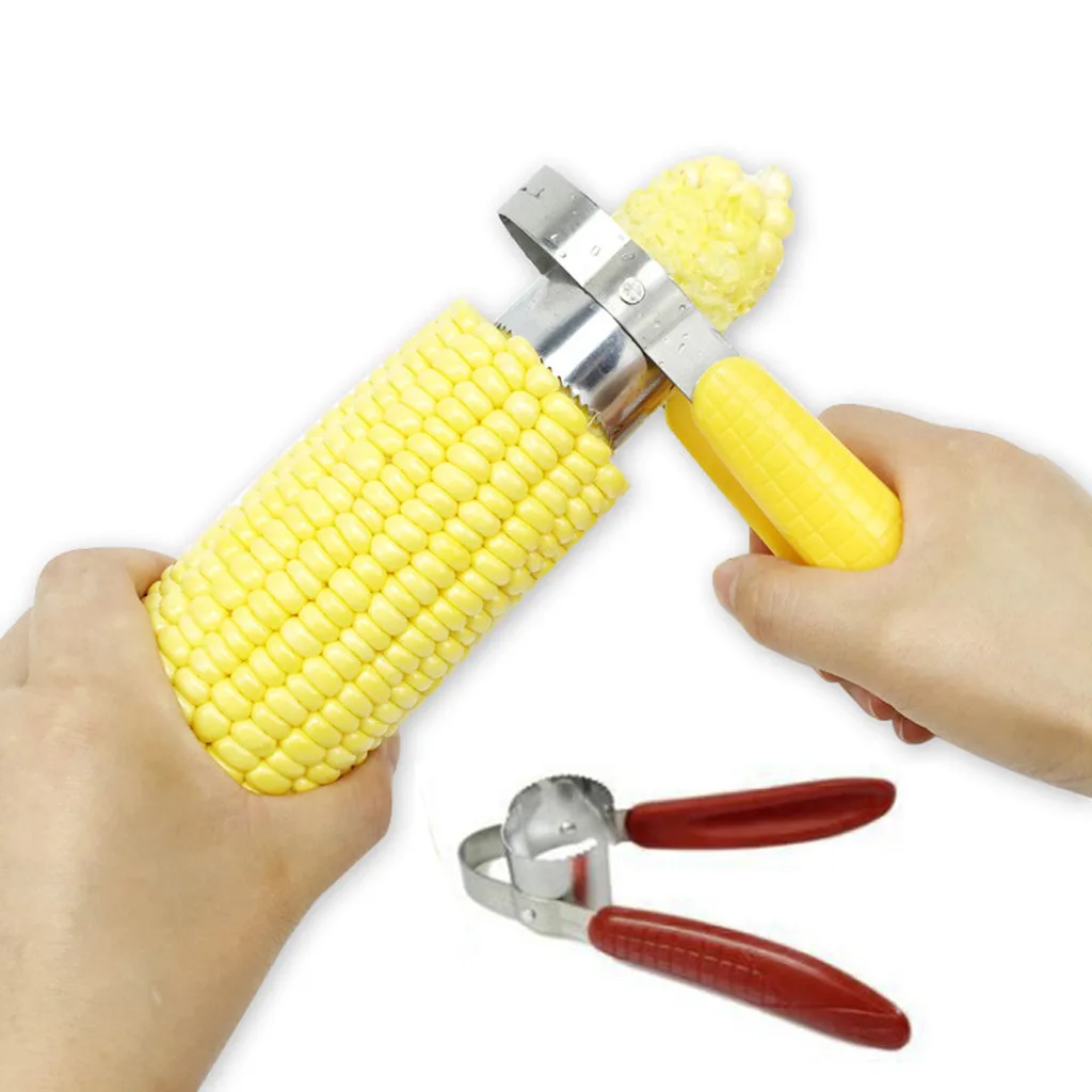 

Corn Cob Stripper Cutter Peeler Cob Remover Slicer Vegetable Cutter Creative Round Splitter Tools Kitchen Gadgets Accessories