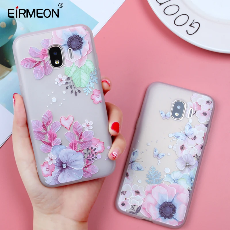 Силиконовый чехол EIRMEON для Samsung Galaxy J2 J5 J7 Prime Pro J3 2016 2017 с цветком S7 Edge S8 S9 Plus Capa |