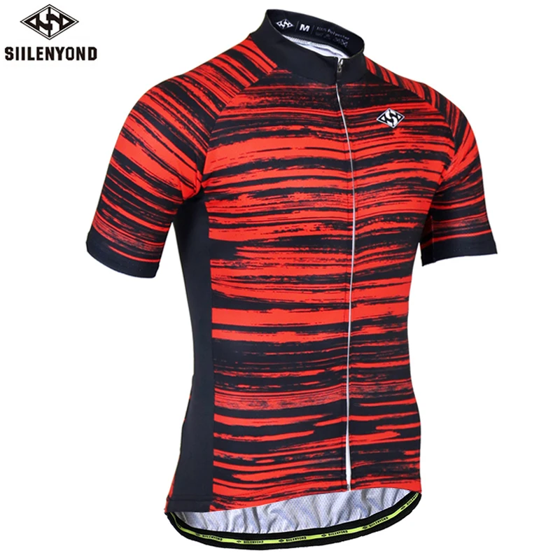 

Siilenyond Summer Anti-UV Cycling Jersey Short Sleeve Breathable Bicycle Clothes Sportswear Mountain Bike Cycling Clothing