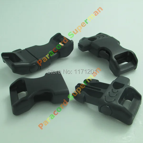 

100pcs/lot 14mm Webbing Bag Buckles Plastic Buckles Whistle curved Side Release Buckles Paracord Buckles,45*20mm/pc