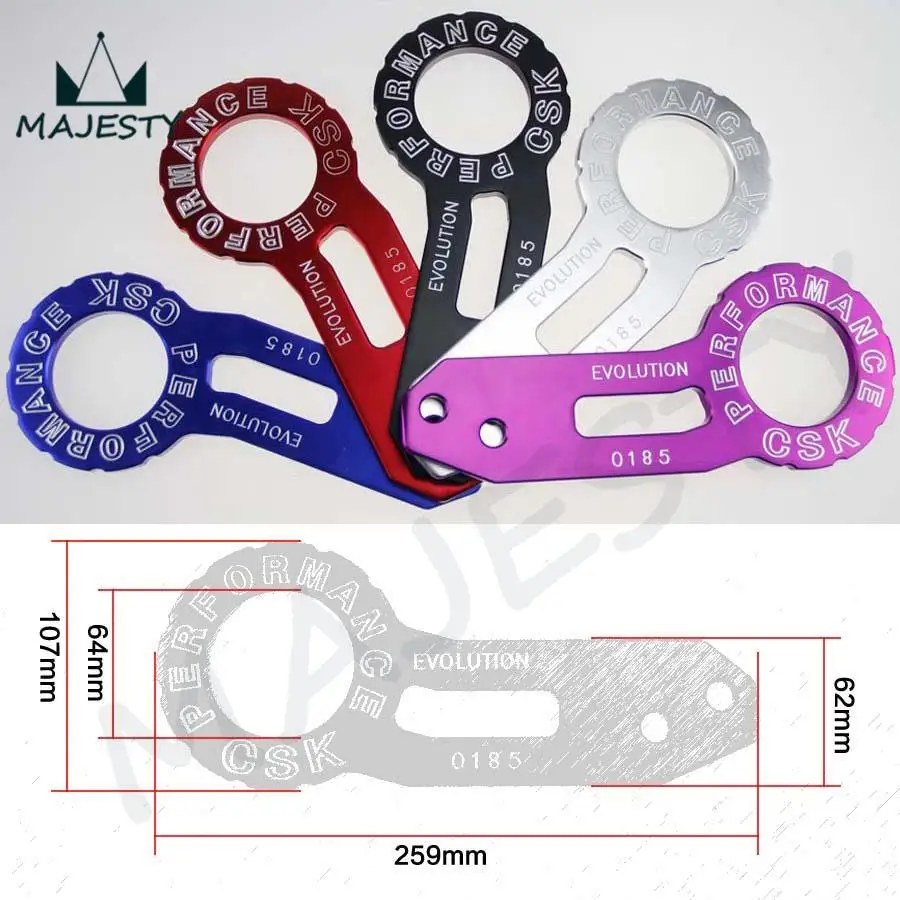 JDM Universal Rear Racing Tow Towing Hook Trailer Anodized Aluminumjdm