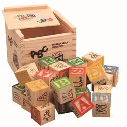 27 шт. для детей; из дерева Алфавит Блоки буквы составные игрушки строительные блоки ремесло для раннего развития игрушки детский Декор для