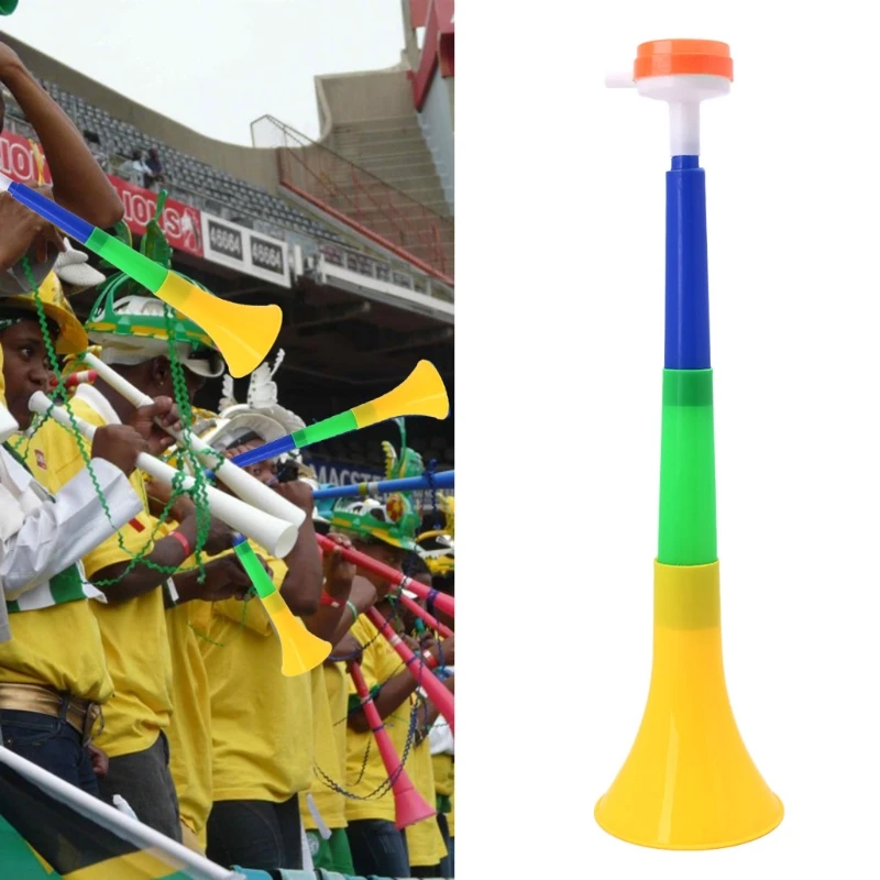 Футбольный стадион Cheer веер рога футбольный мяч Vuvuzela черлидинг дети Трубач-игрушка случайный цвет