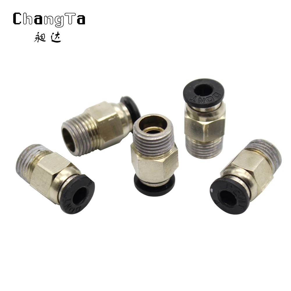 

CHANGTA Pneumatic Connectors PC4-01 Remote For V6 J-head Bowden 1.75mm PTFE Tube Quick Coupler Fittings for 3D Printer