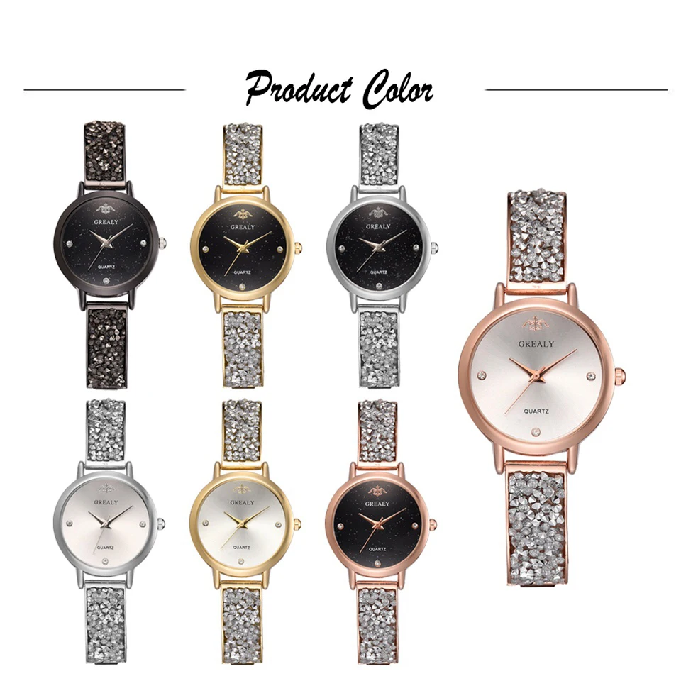Роскошные женские часы из нержавеющей стали с кристаллами, водонепроницаемые, розовое золото, серебро, браслет, кварцевые женские часы, Relogio Feminino