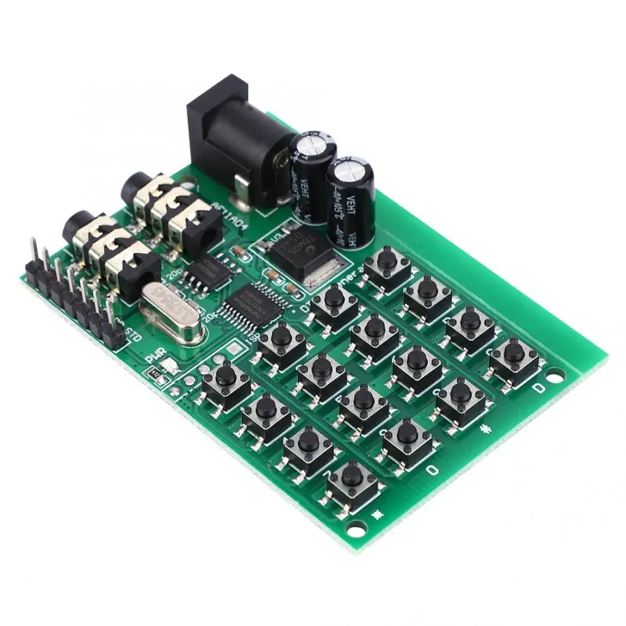Звуковой генератор 5 ~ 24 В постоянного тока AE11A04 DTMF модуль голосовая двойная плата