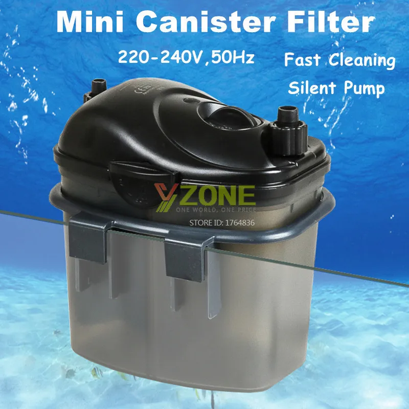 Silent Aquarium External Filter 3w 200L/H Fish Tank Filter Canister With Filter Media Suit For